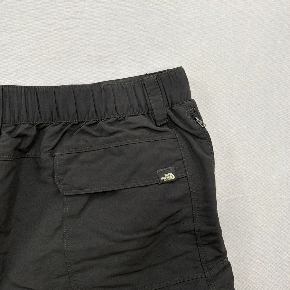 The North Face Cargo Shorts Belted Hiking Outdoor Dark Grey Mens Size Large